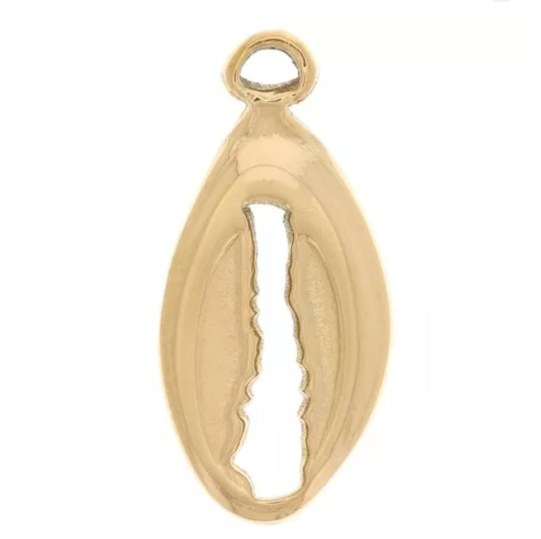 Breloque coquillage cauri 17x8mm