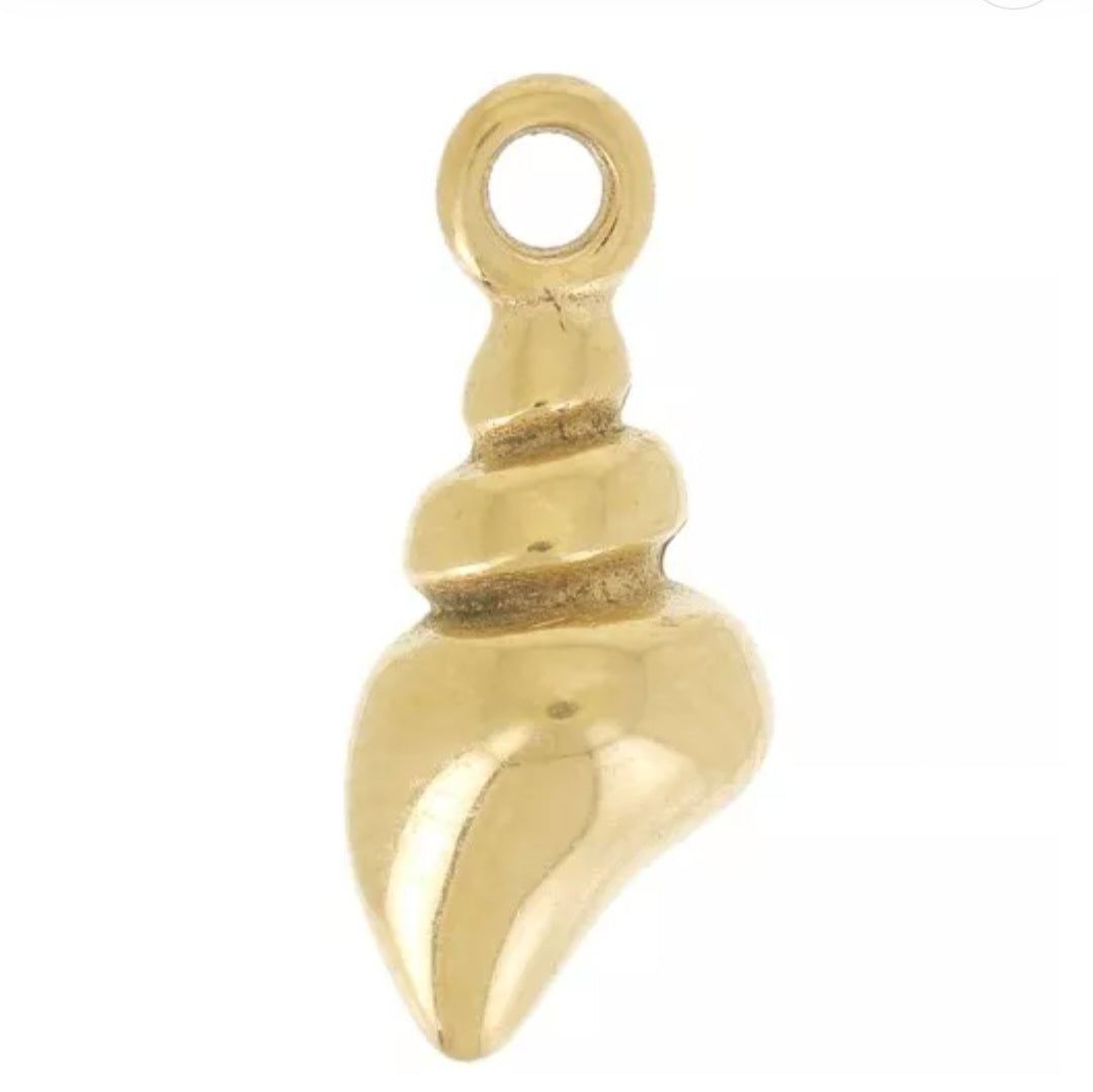 Breloque coquillage 14x6mm