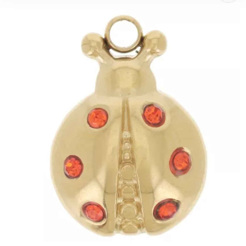 Breloque coccinelle 14x10mm