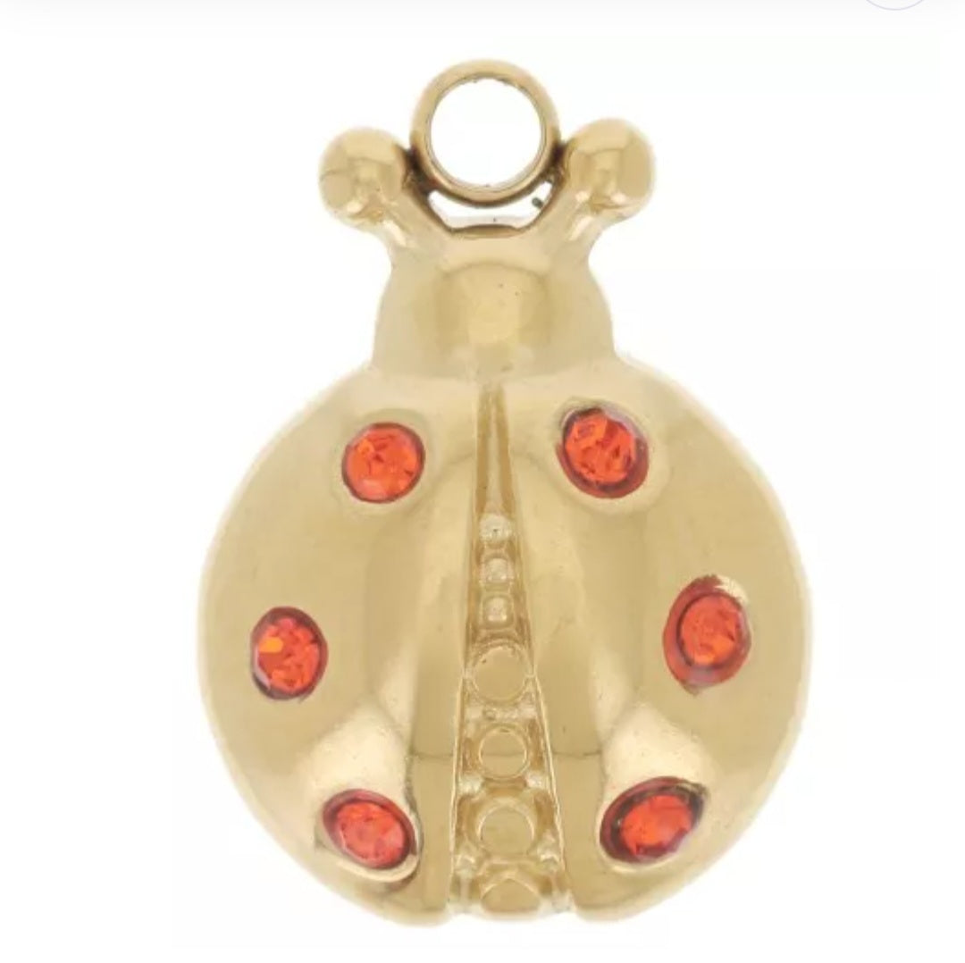 Breloque coccinelle 14x10mm